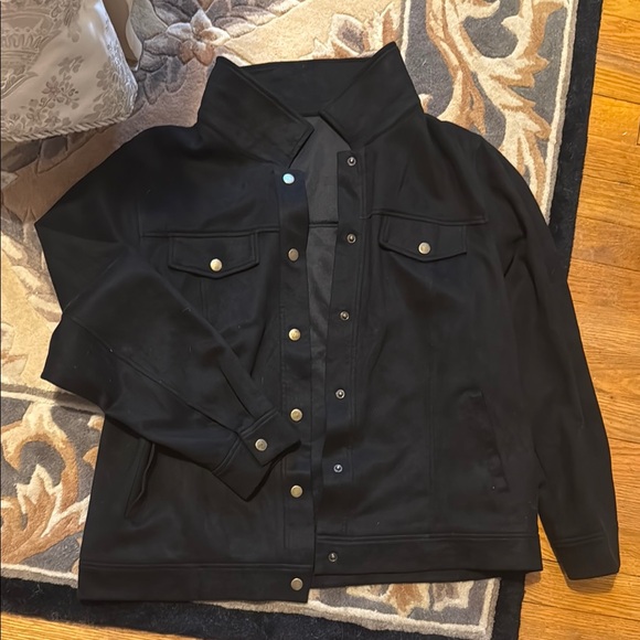 Black Button-Up Jacket - Picture 1 of 4